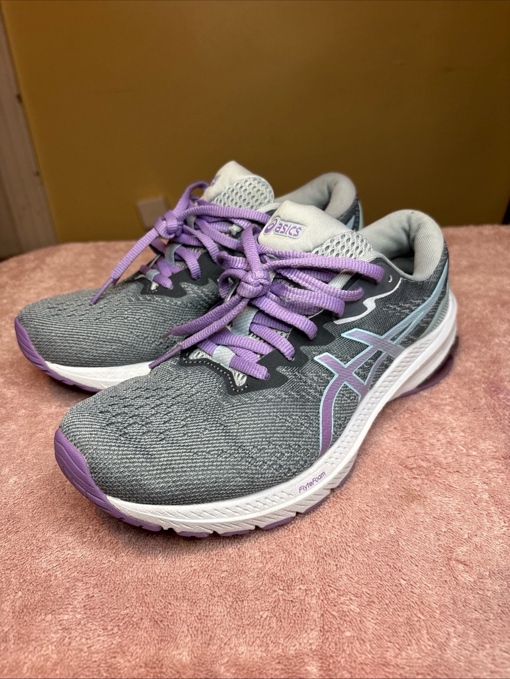 ASICS GT-1000 Women’s Running Sneakers Piedmont Grey/English Lavender Size 8